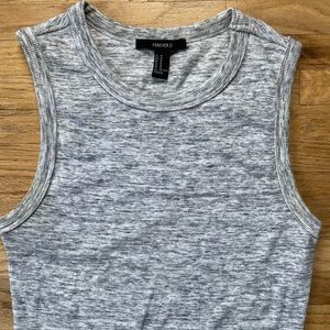 Heather grey rib knit dress, never worn